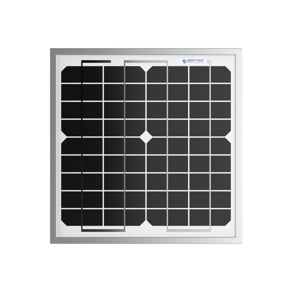 10 Watt 12 Volt Monocrystalline Solar Panel - KMT WAREHOUSE