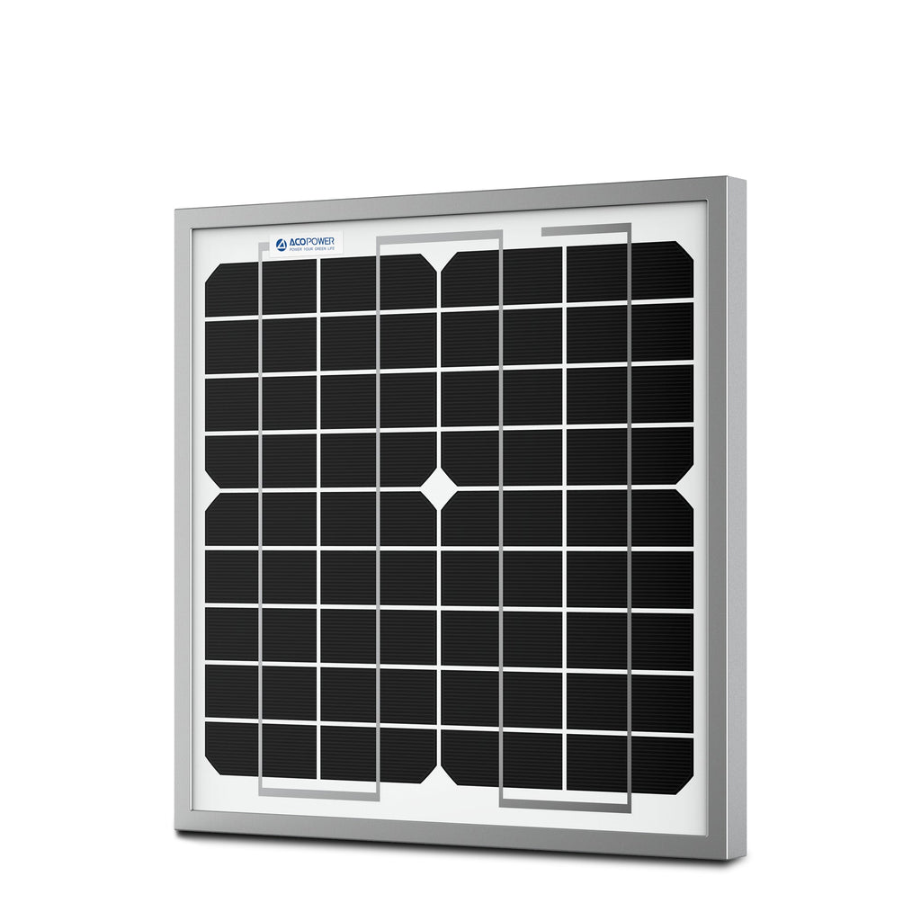 10 Watt 12 Volt Monocrystalline Solar Panel - KMT WAREHOUSE