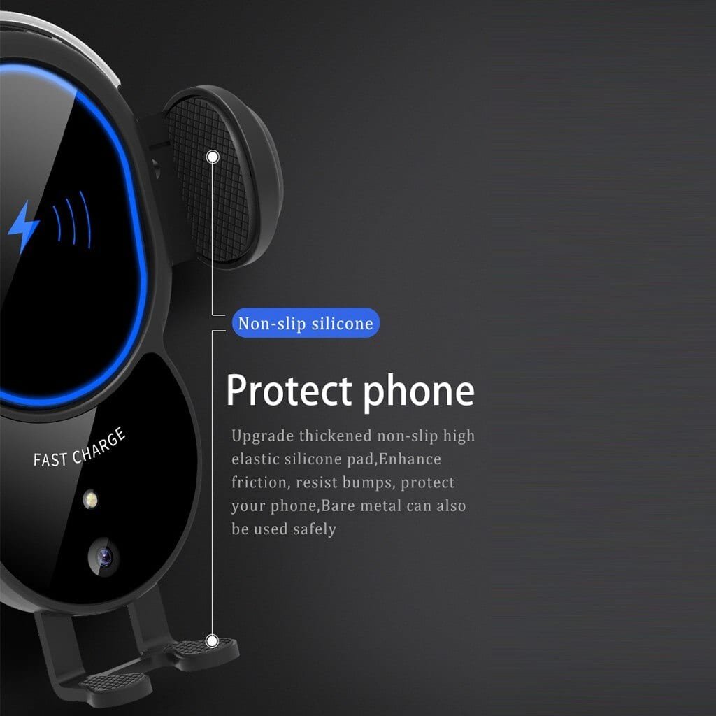 10W Wireless Automatic Clamping Mount Fast Charger For Your Car - KMT WAREHOUSE