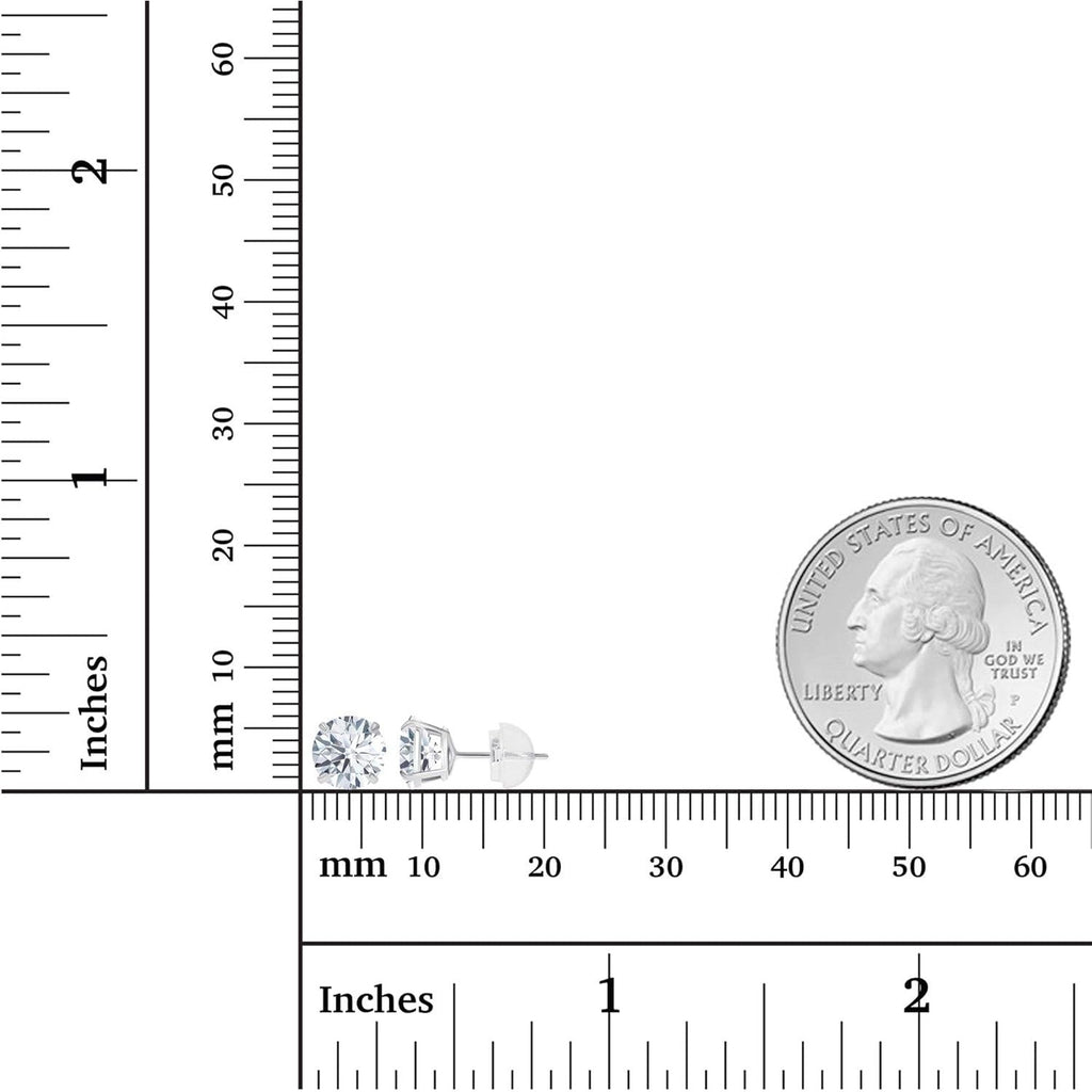 1.50 CTW AGI Certified Lab - Grown Diamond Stud Earrings in 14K White or Yellow Gold | F - G Color | VS Clarity | Ethical Luxury - KMT WAREHOUSE