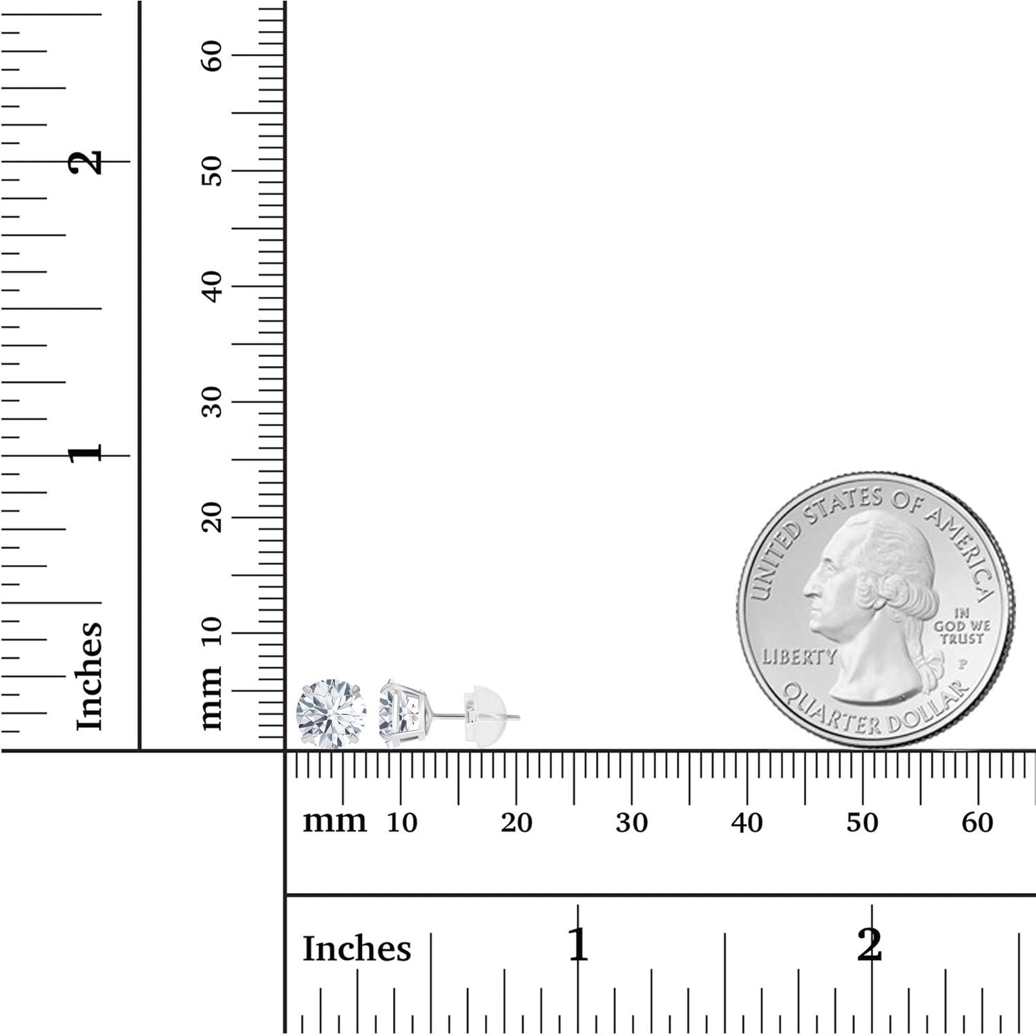 1.50 CTW AGI Certified Lab - Grown Diamond Stud Earrings in 14K White or Yellow Gold | F - G Color | VS Clarity | Ethical Luxury - KMT WAREHOUSE