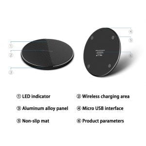 15W Fast Wireless Charger Pad - KMT WAREHOUSE
