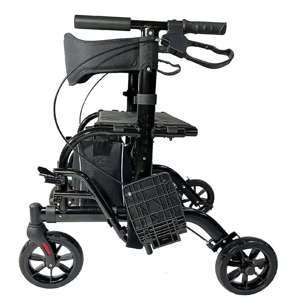 2 IN 1 Rolling Rollator Walker - KMT WAREHOUSE