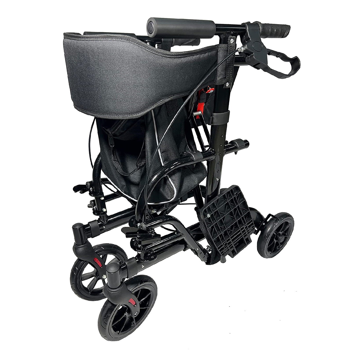 2 IN 1 Rolling Rollator Walker - KMT WAREHOUSE