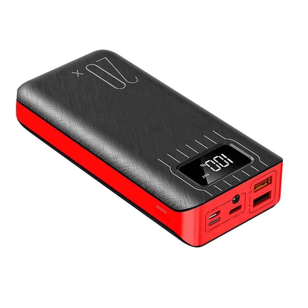 20000mAh External Battery Power Bank Dual USB With LED Flashlight - KMT WAREHOUSE