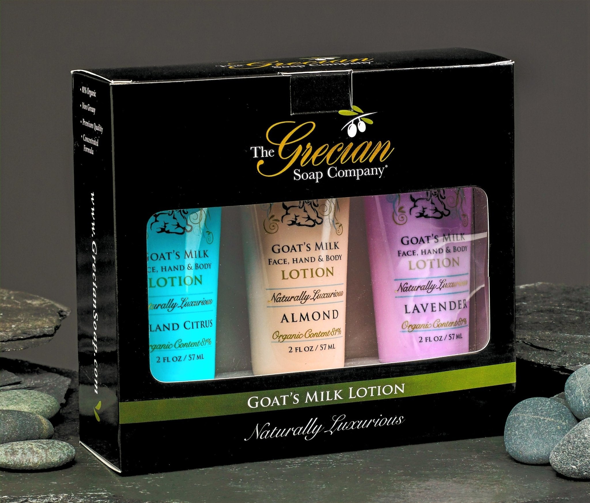 2oz. Lotion Tube 3 - Pack w/Island Citrus. Almond & Lavender - Assorted - KMT WAREHOUSE