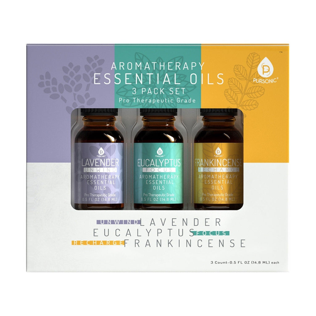 3 Pack Aromatherapy Essential oils (Lavender, Eucalyptus, Frankincense) - KMT WAREHOUSE