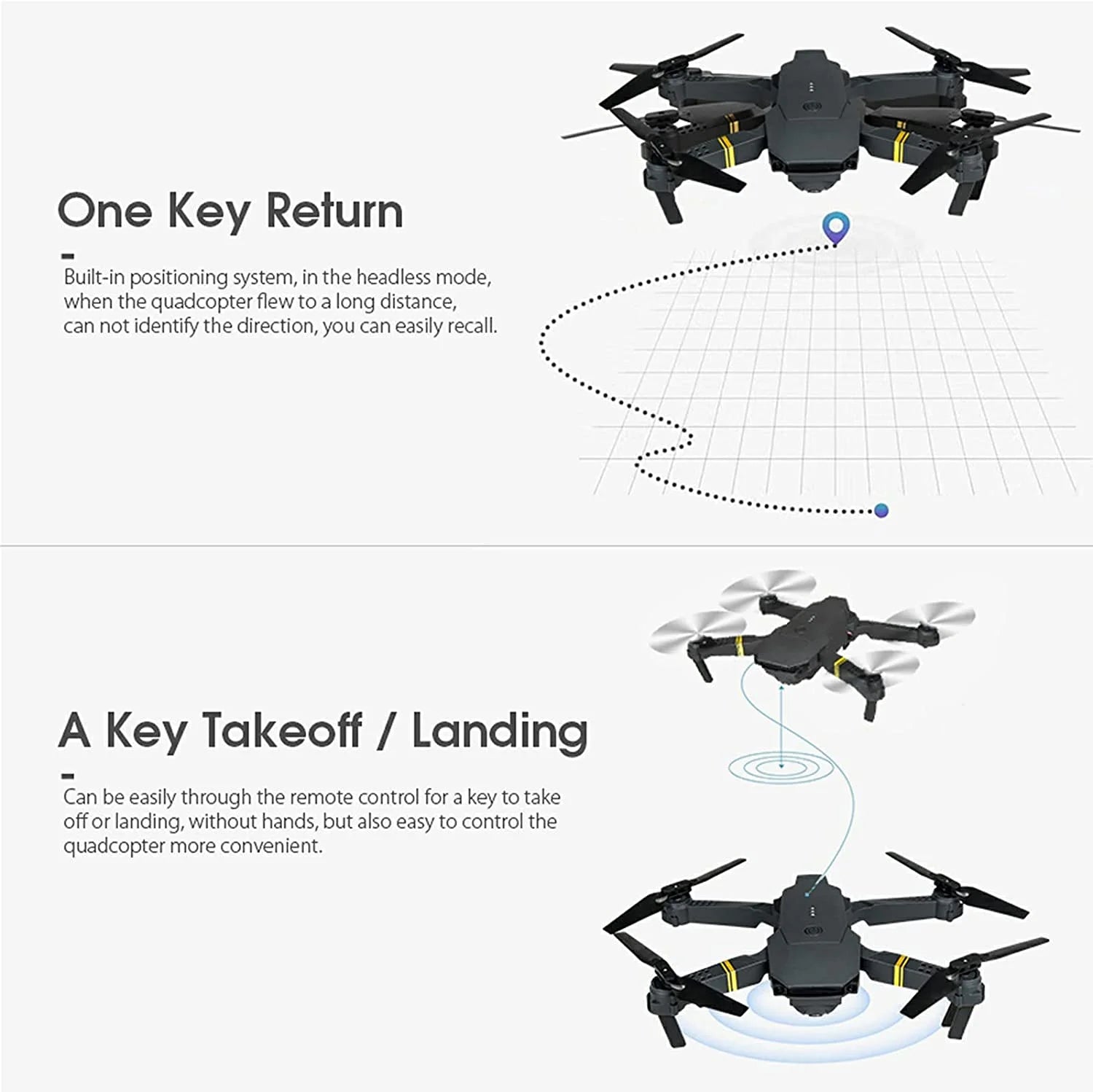 4K HD Dual Camera RC FPV WiFi Portable Wide Angle Foldable Quadcopter Drone - KMT WAREHOUSE