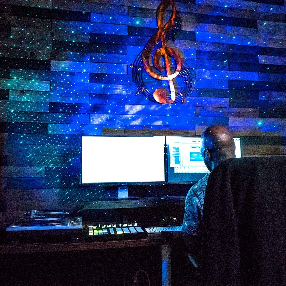 Alexa Compatible Laser Projector w/LED Nebula Cloud for Game Rooms, Home Theater, or Night Light Ambiance - KMT WAREHOUSE