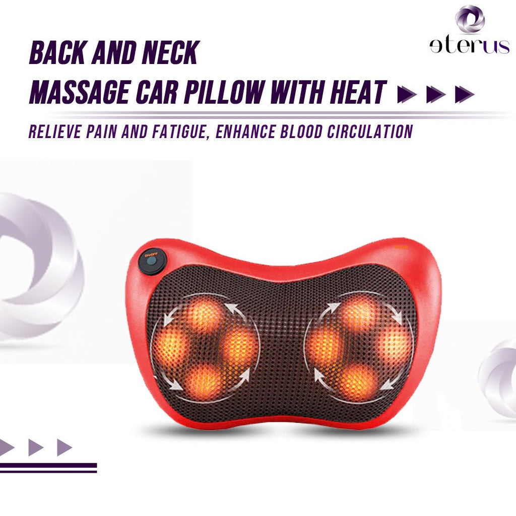 Back and Neck Massage Pillow w/Heat - KMT WAREHOUSE