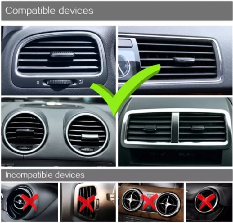 Car Air Vent Mount Cell Phone Holder One Touch - KMT WAREHOUSE