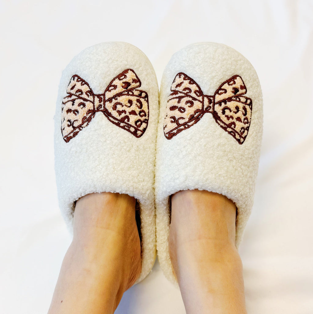 Emily Bow Cozy Lounge Slippers - KMT WAREHOUSE