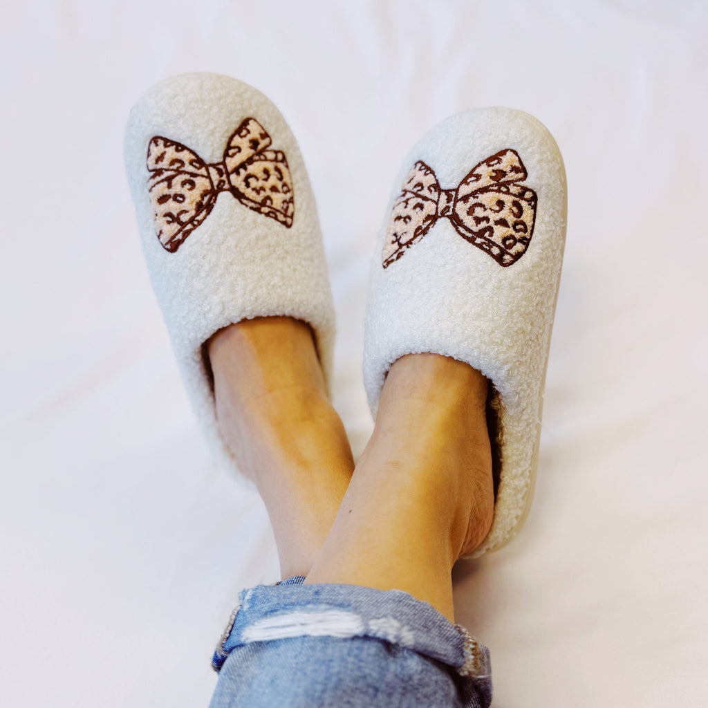 Emily Bow Cozy Lounge Slippers - KMT WAREHOUSE