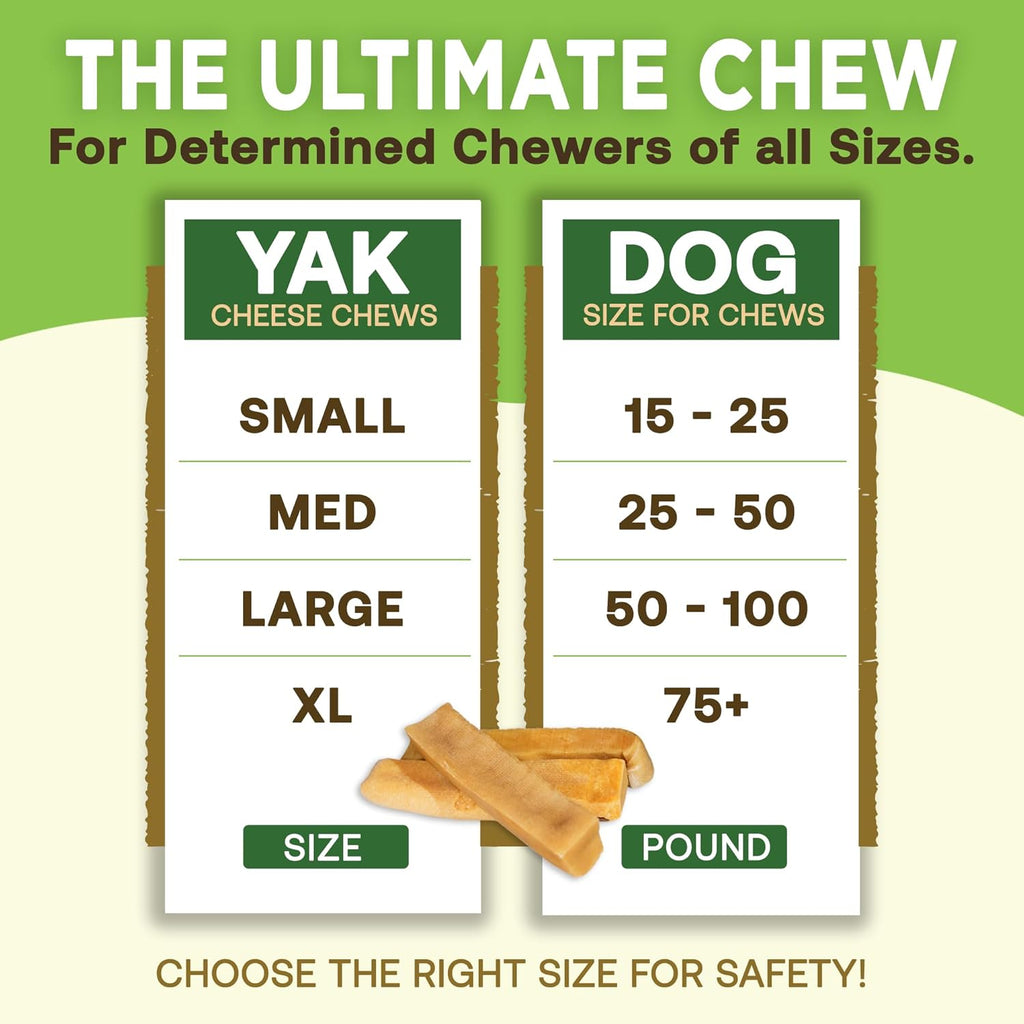 Gold Yak Chews for Large Dogs (1 lb to 5lb Bags) - KMT WAREHOUSE