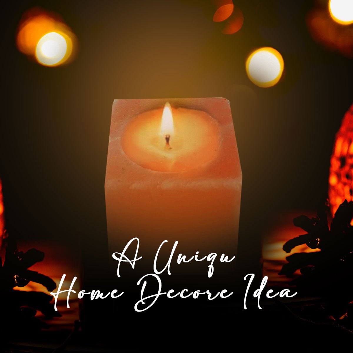 Himalayan Pink Salt Tea Light Holder by Pride of India – Salt Candle Holder – Room Décor Item – Great for Creating an Ambiance – Ideal for Home & Spa Uses – Natural Shape - KMT WAREHOUSE