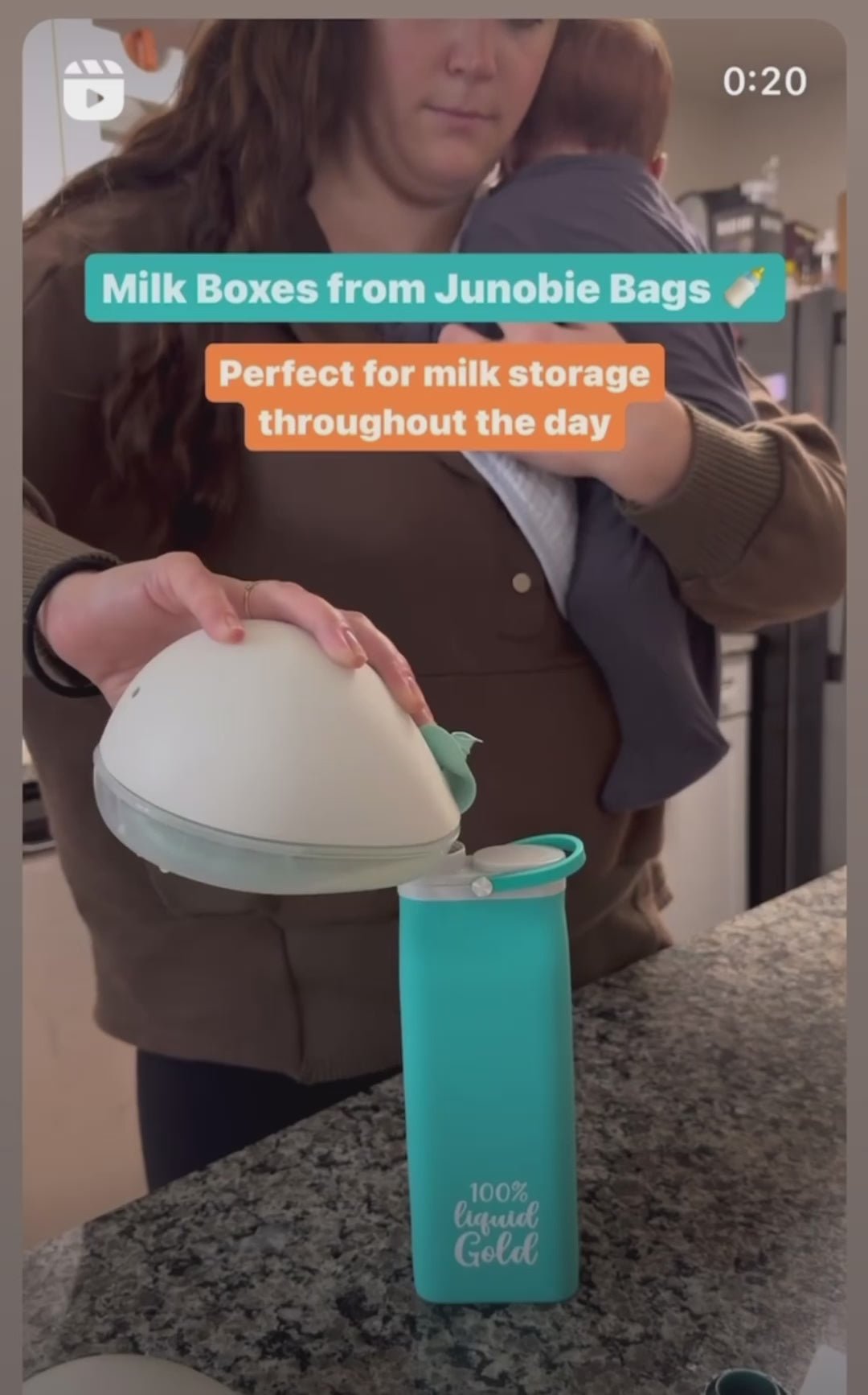 Junobie Liquid Gold Breastmilk and Formula Box - KMT WAREHOUSE