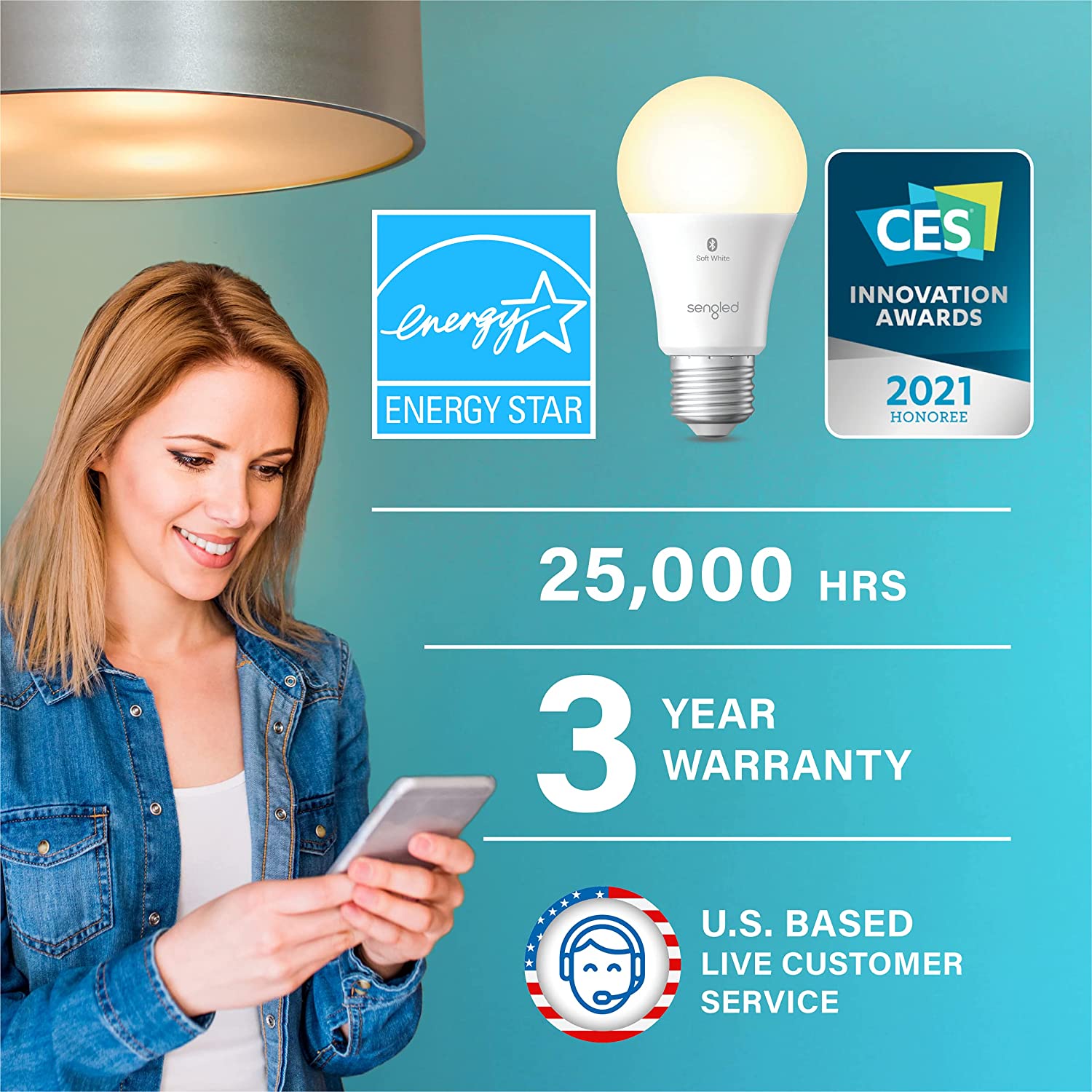 LED Smart Light Bulb, Alexa Compatible - KMT WAREHOUSE