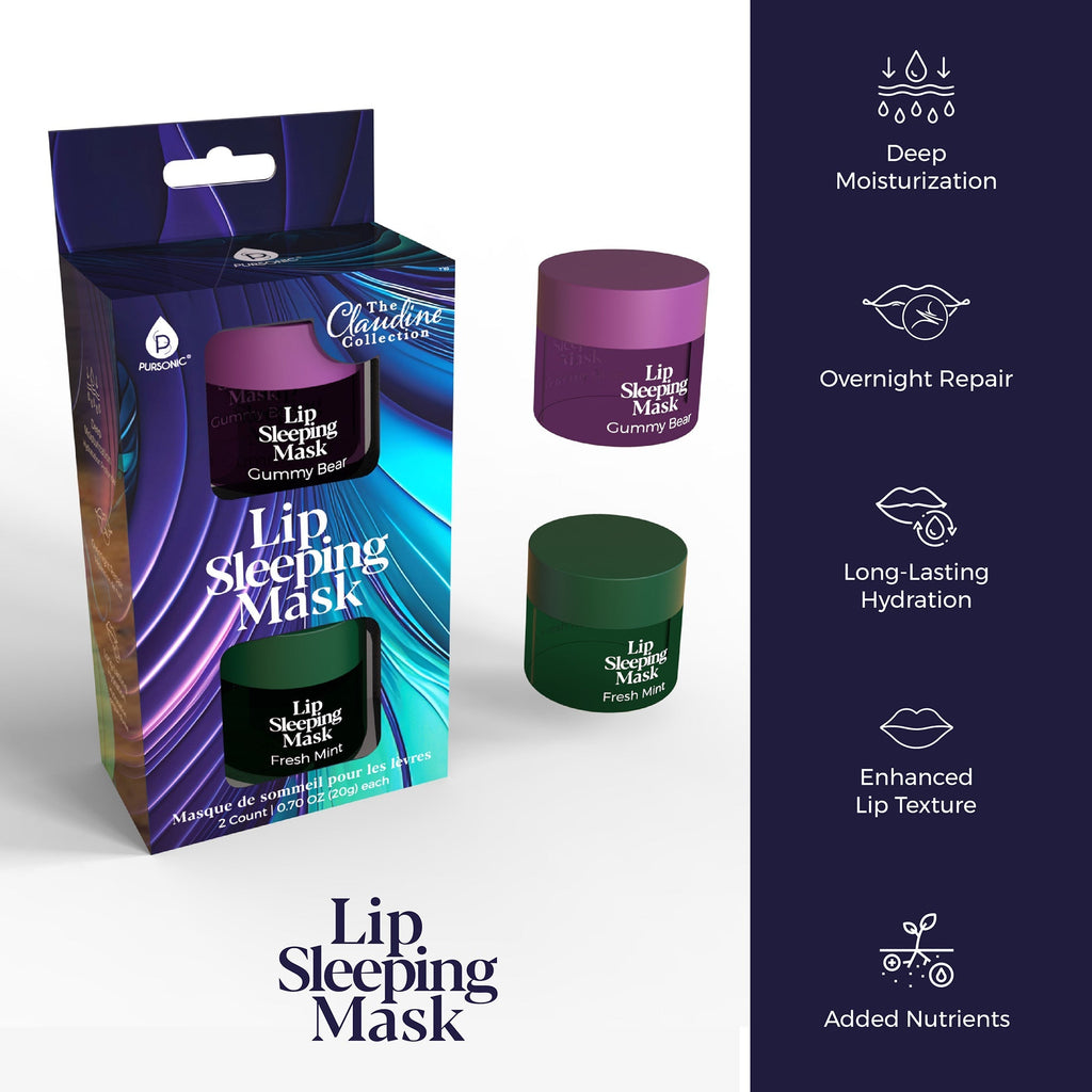 Lip Sleeping Mask 2 Pack - Gummy Bear & Fresh Mint - KMT WAREHOUSE