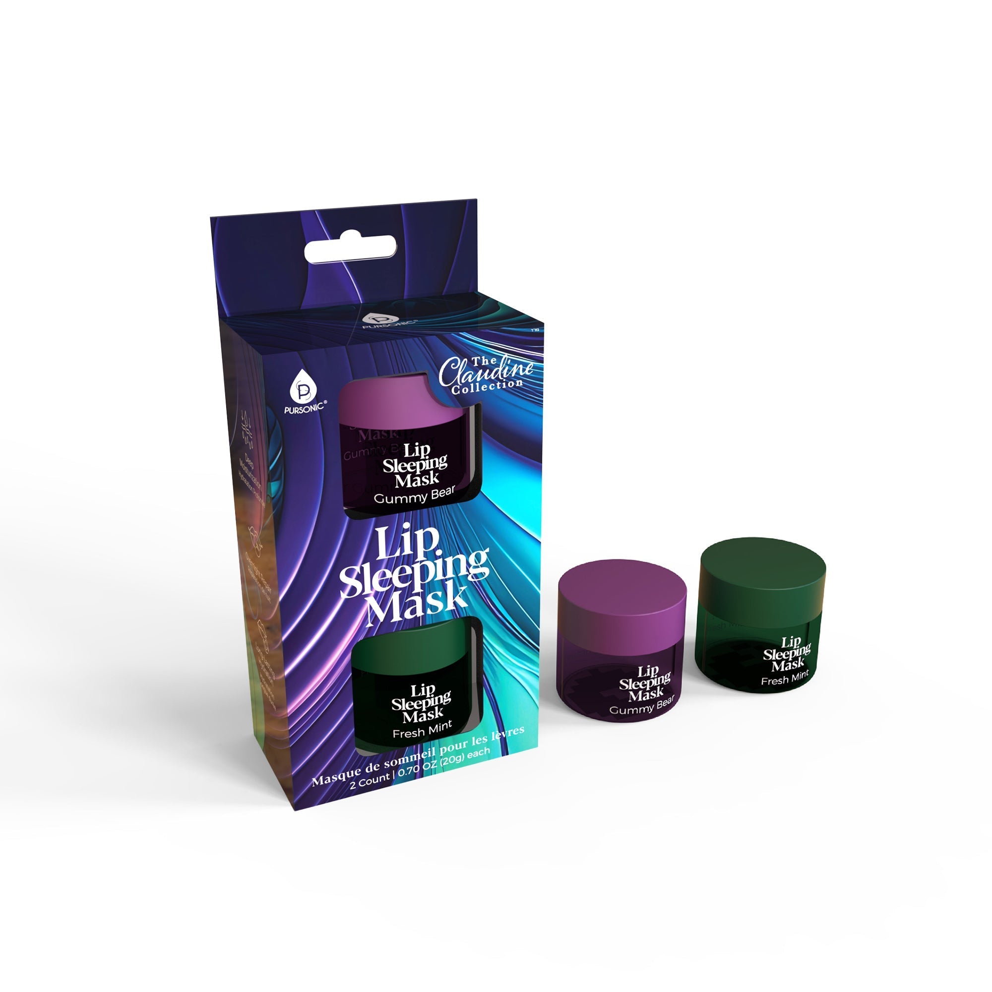 Lip Sleeping Mask 2 Pack - Gummy Bear & Fresh Mint - KMT WAREHOUSE