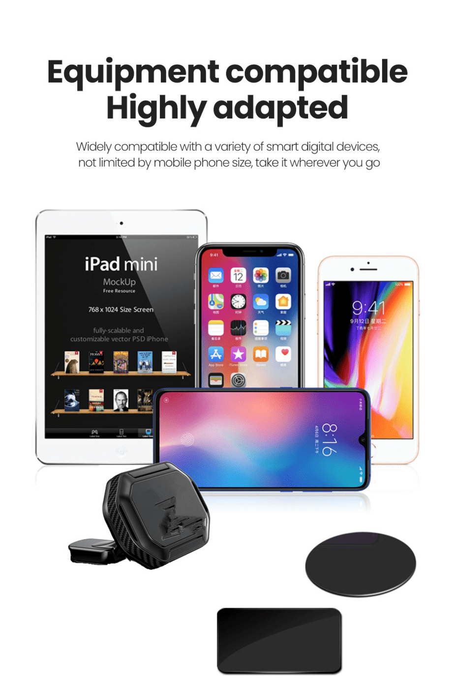 Magnetic Cell Phone Holder for Car Dashboard - KMT WAREHOUSE