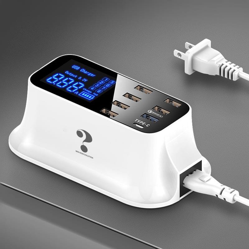 Multi - Port USB Charger Station Type C - KMT WAREHOUSE