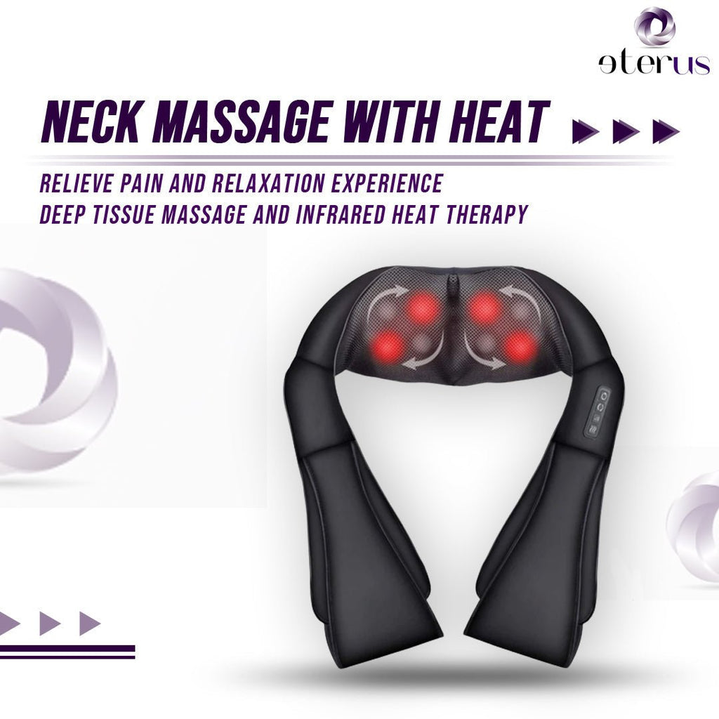 Neck and Shoulder Massager w/Heat - KMT WAREHOUSE