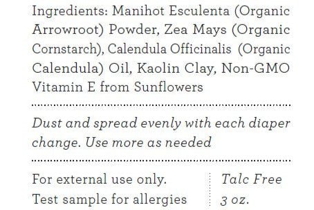 ORGANIC BABY POWDER - Talc Free - KMT WAREHOUSE