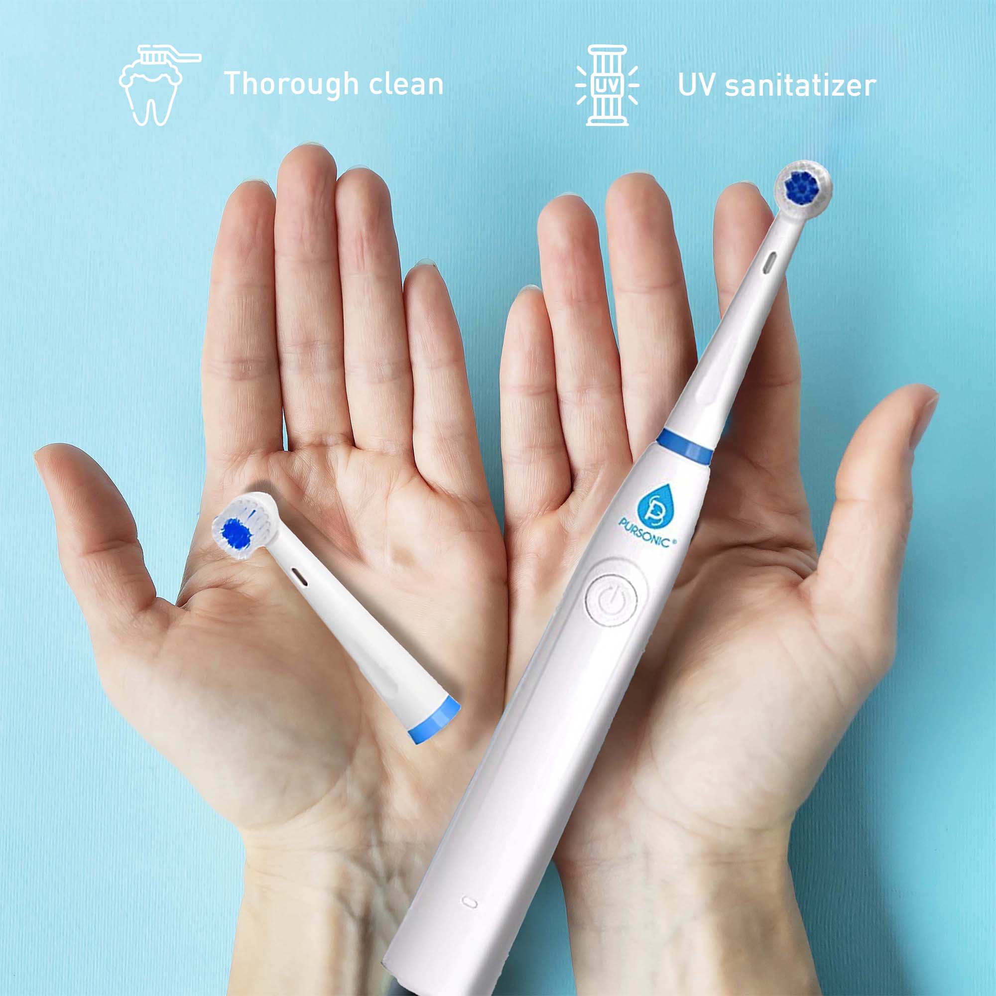 Pursonic Advanced Smile Care Bundle – LED Whitening Kit, Whitening Strips, & Electric Toothbrush - KMT WAREHOUSE