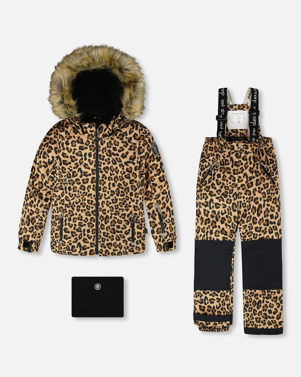 Two - Piece Play Snowsuit Beige Leopard - KMT WAREHOUSE