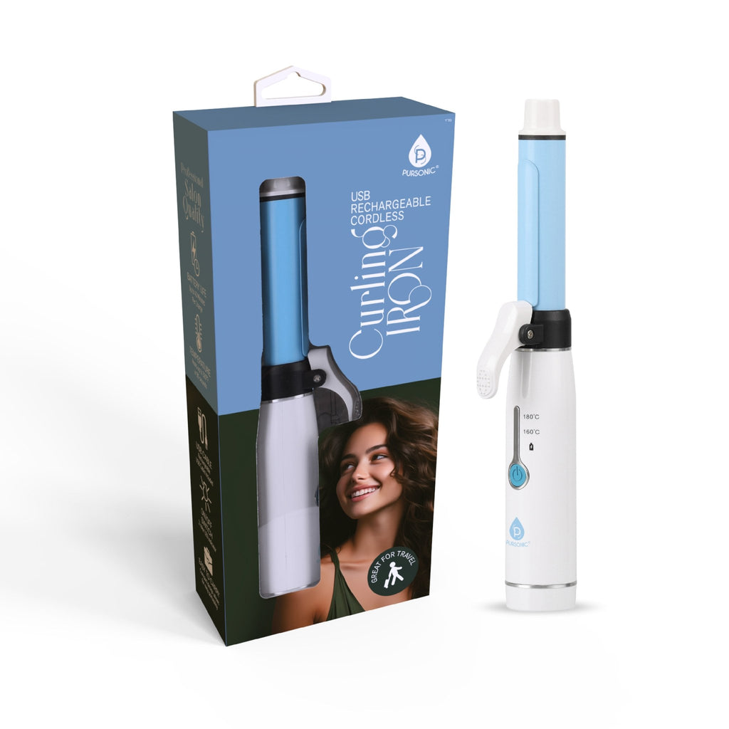 USB Rechargeable Cordless Curling Iron - KMT WAREHOUSE