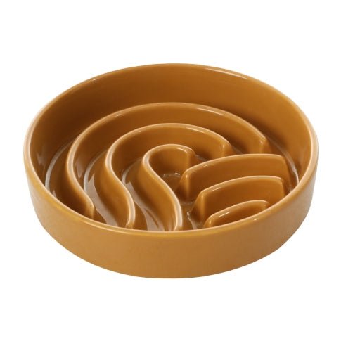 [Wave] Slow Feeder Dog Bowls - Pink / Beige / Orange - KMT WAREHOUSE
