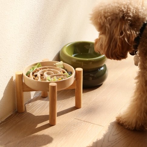[Wave] Slow Feeder Dog Bowls - Pink / Beige / Orange - KMT WAREHOUSE